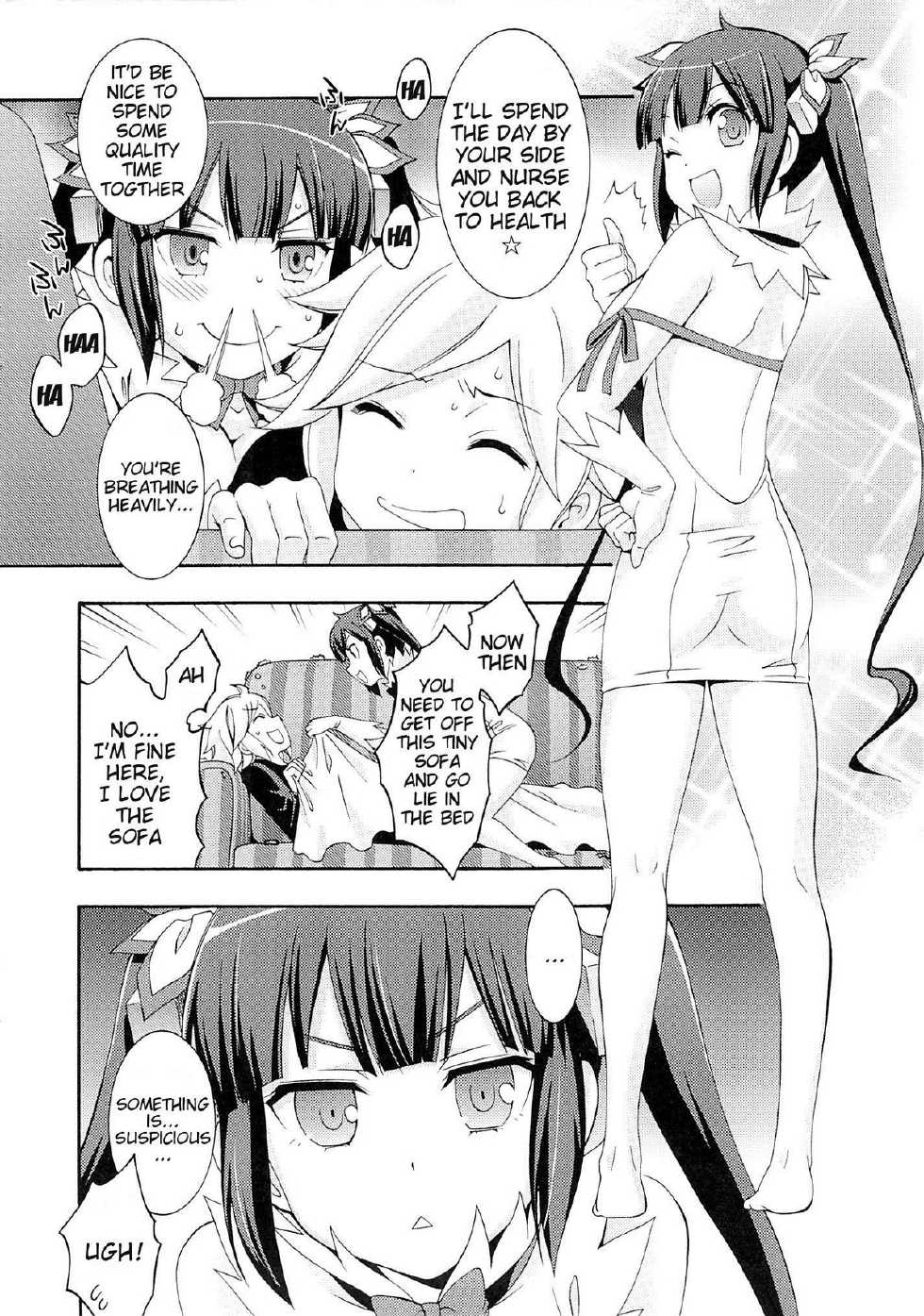 (COMIC1☆9) [MIX-ISM (Inui Sekihiko)] Loli-Kamisama Shicoritical Hit!! - Lolita Goddess Shicoritical Hit!! (Dungeon ni Deai o Motomeru no wa Machigatteiru Darou ka) [English] [doujin-moe.us] - Page 4