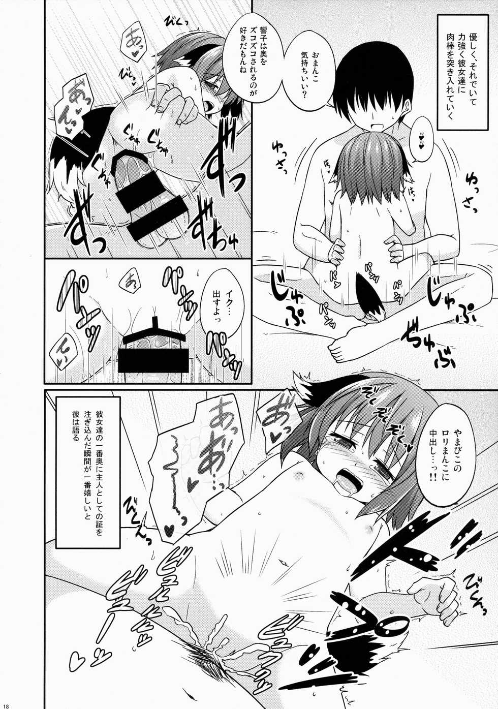 (C88) [Tonzura Douchuu (Kazawa)] Touhou Wanwanwan (Touhou Project) - Page 18