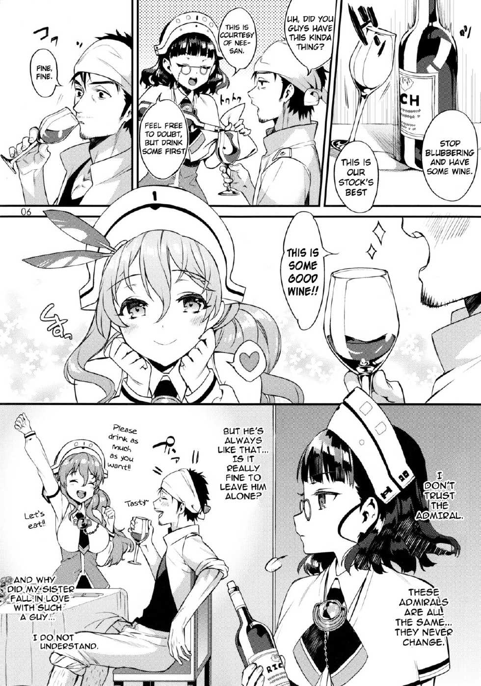 (C88) [Ichigo Pants (Kaguyuzu)] Buon appetito ! - Meshiagare - (Kantai Collection -KanColle-) [English] [L-san] - Page 5