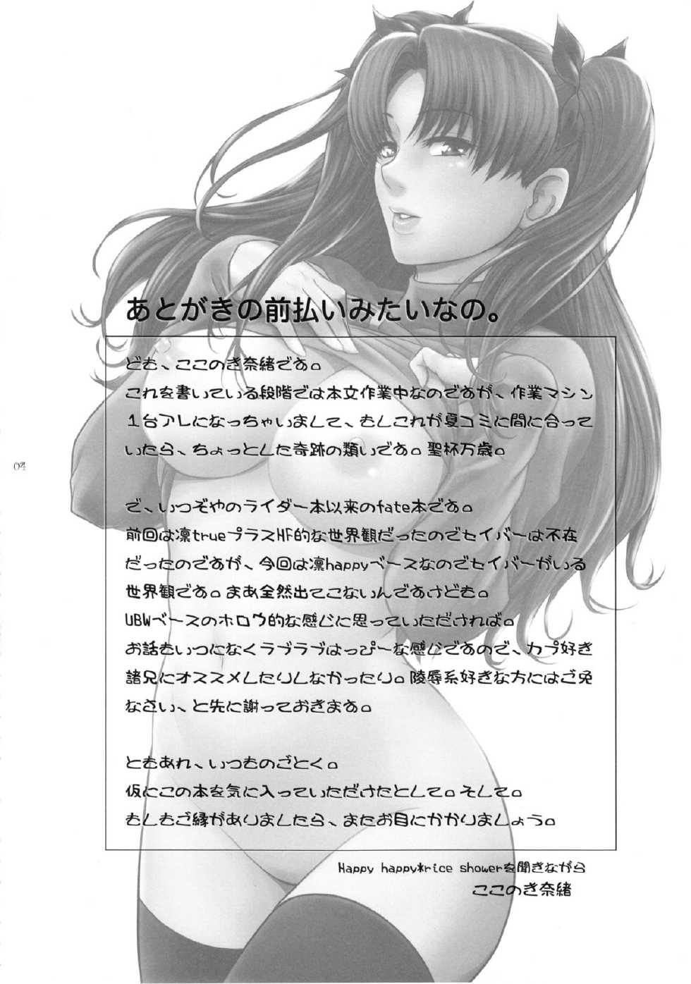 (C88) [Kokonokiya (Kokonoki Nao)] Unusual Bedtime Working (Fate/stay night) [English] [Sydin] - Page 4