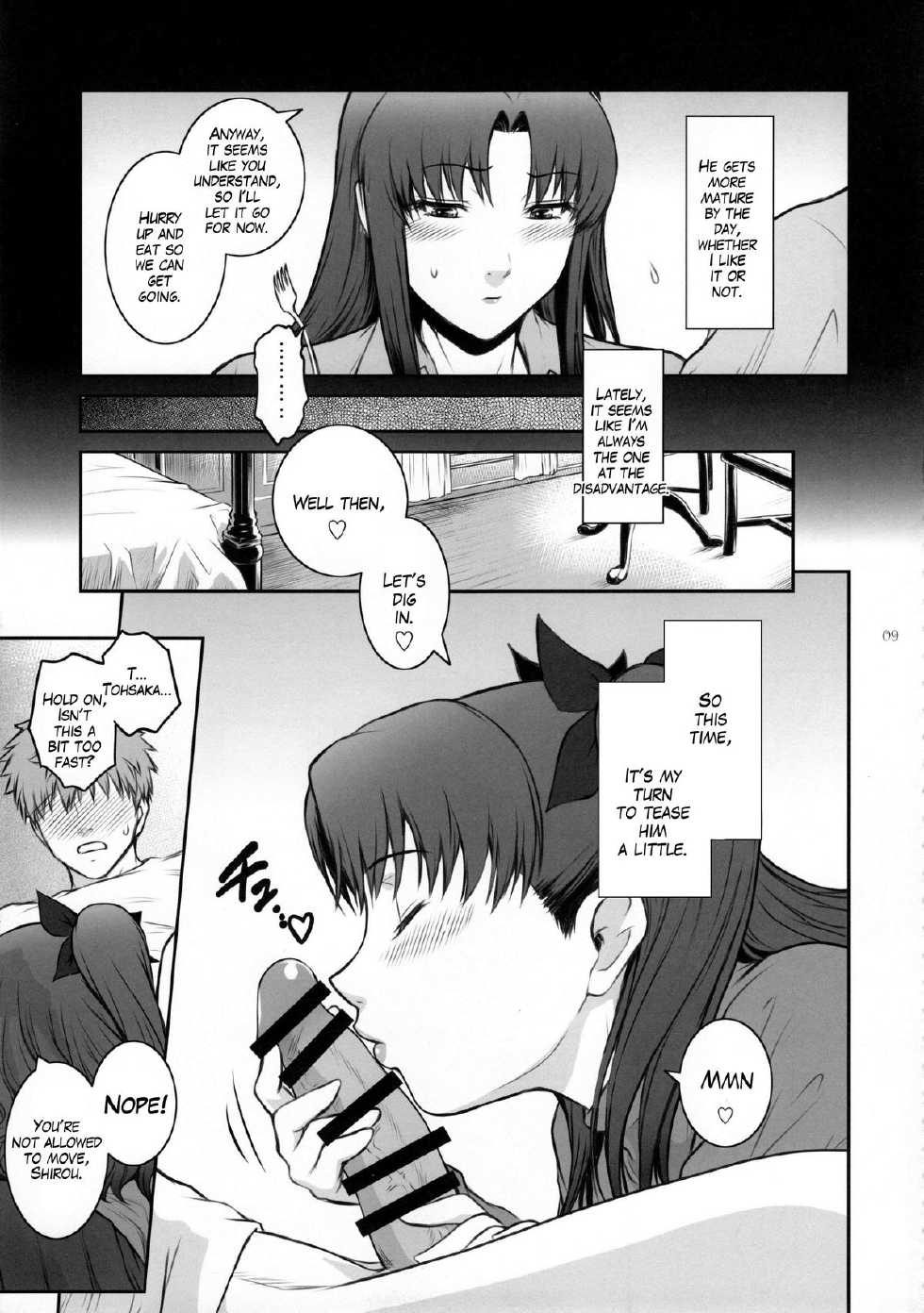 (C88) [Kokonokiya (Kokonoki Nao)] Unusual Bedtime Working (Fate/stay night) [English] [Sydin] - Page 9