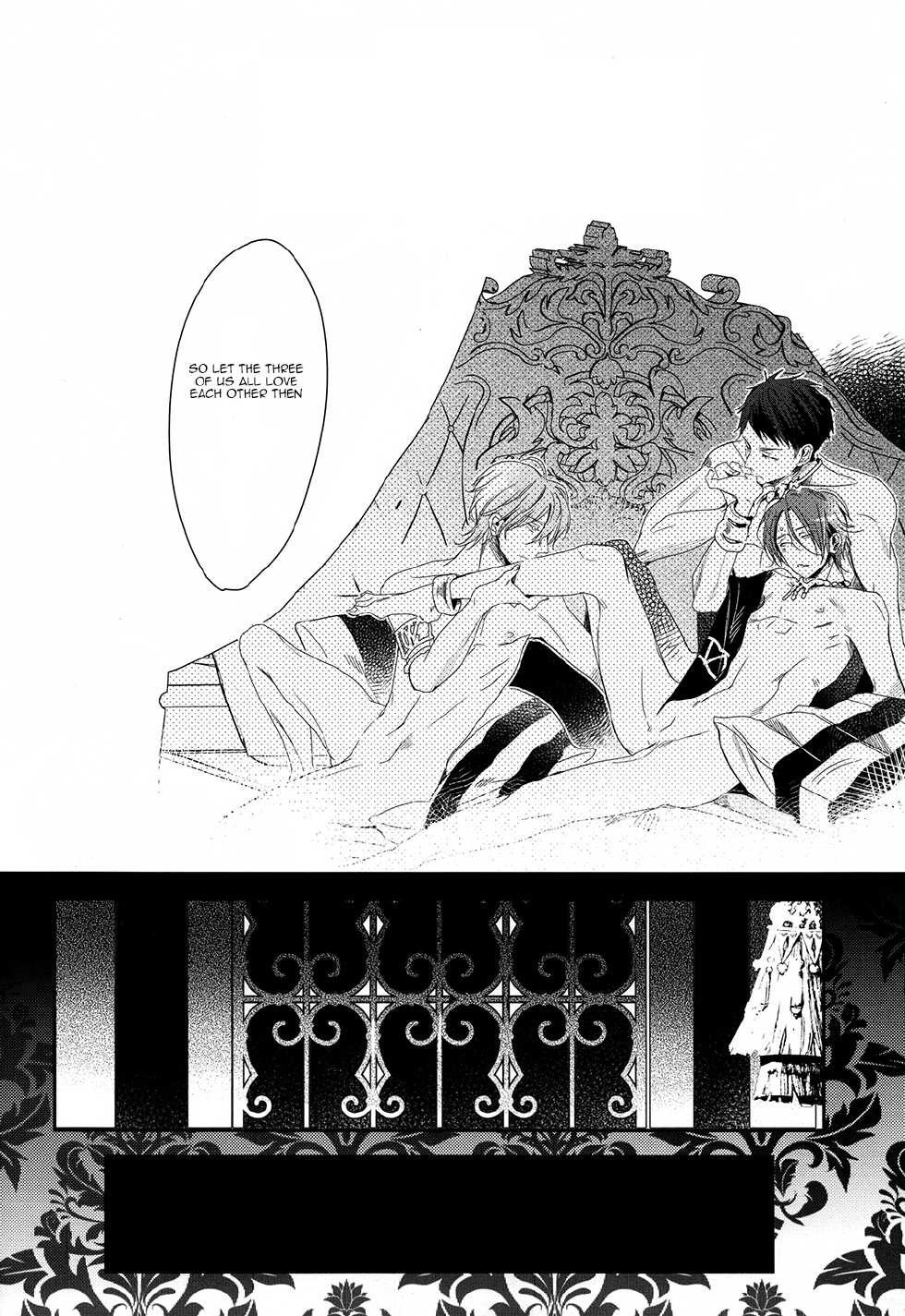 (SPARK9) [Kiseiya (Seina Anji)] Sannin Renai. | Three-way Romance. (Free!) [English] [Carrot-Bunny] - Page 25