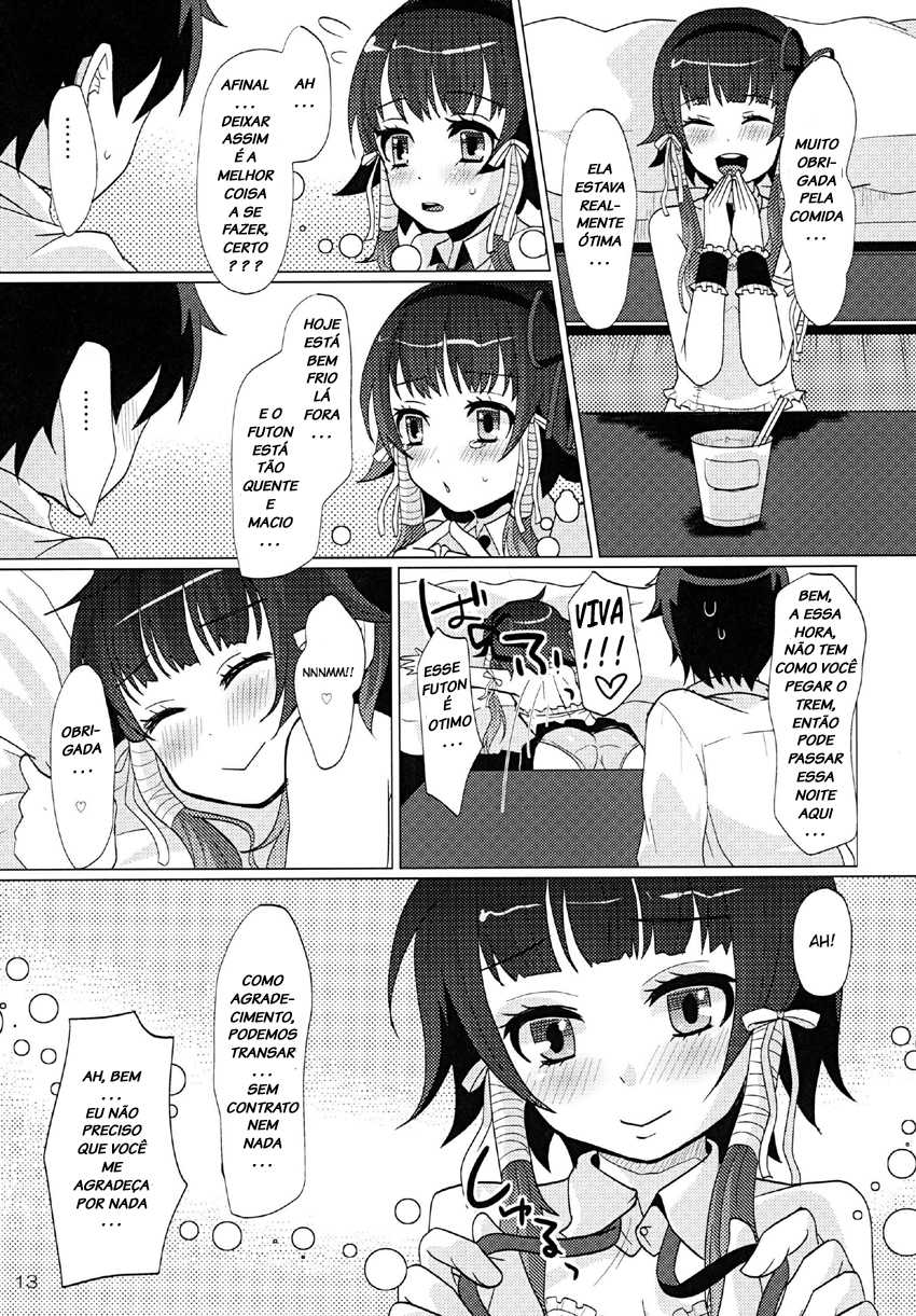 [P-ME (Sakai Ringo)] Aruhi Onaka o Sukaseta Shounen Yousei Sylphie o Hirottara [Portuguese-BR] [LIANEF] [Digital] - Page 12