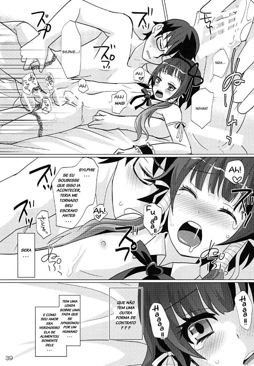 [P-ME (Sakai Ringo)] Aruhi Onaka o Sukaseta Shounen Yousei Sylphie o Hirottara [Portuguese-BR] [LIANEF] [Digital] - Page 38