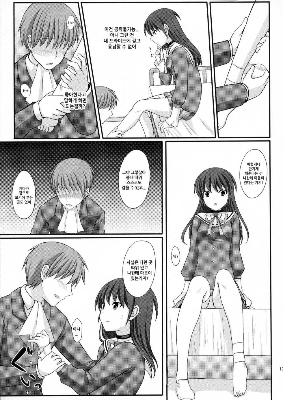 (C79) [Tottototomekichi (Tomekichi)] Otoko o Otosu Tsumori ga Gyaku ni Otosarete Shimatta Kami-sama no Hon (The World God Only Knows) [Korean] [달려♂있어] - Page 12