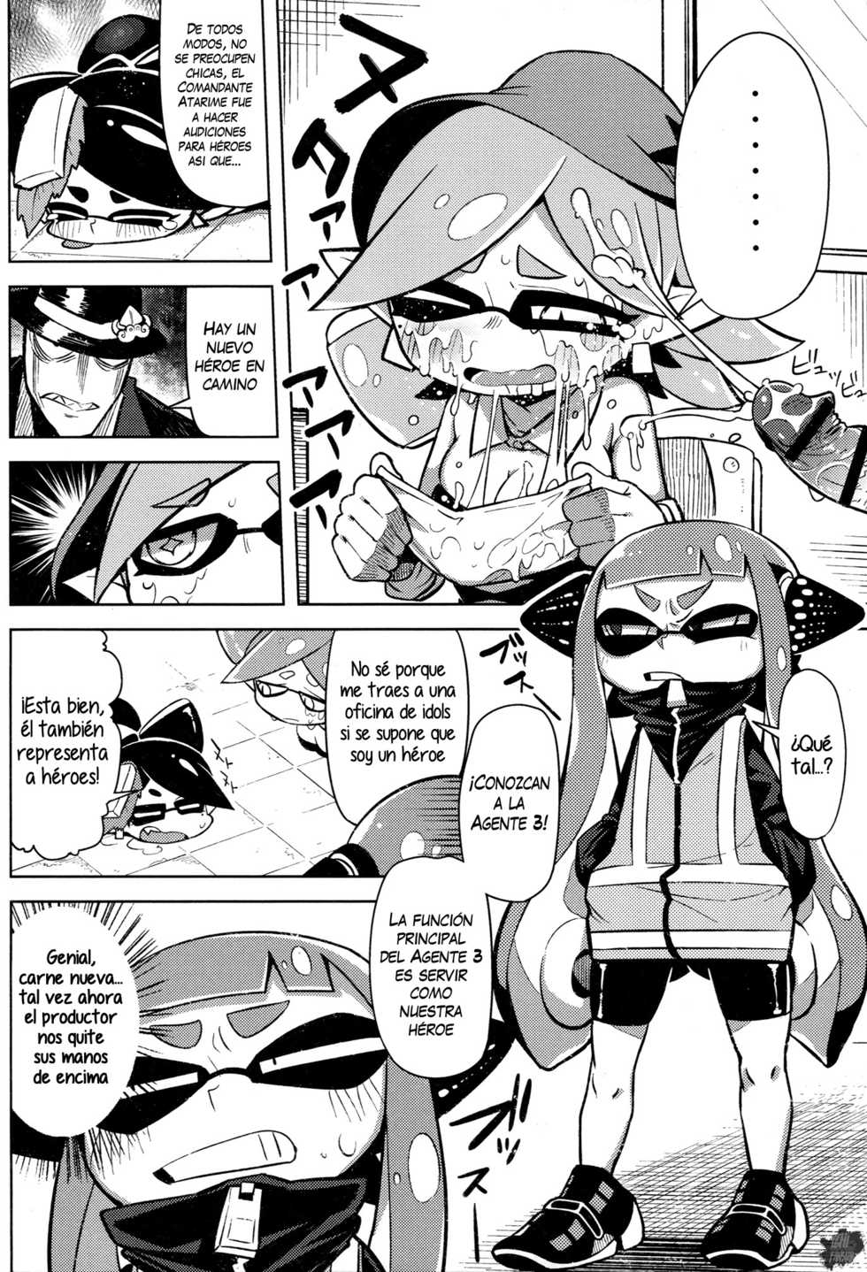 (C88) [Sakurai Dai Energy (Sakurai Energy)] Hero Kikiippatsu | Héroe por los Pelos (Splatoon) [Spanish] [InF] - Page 6