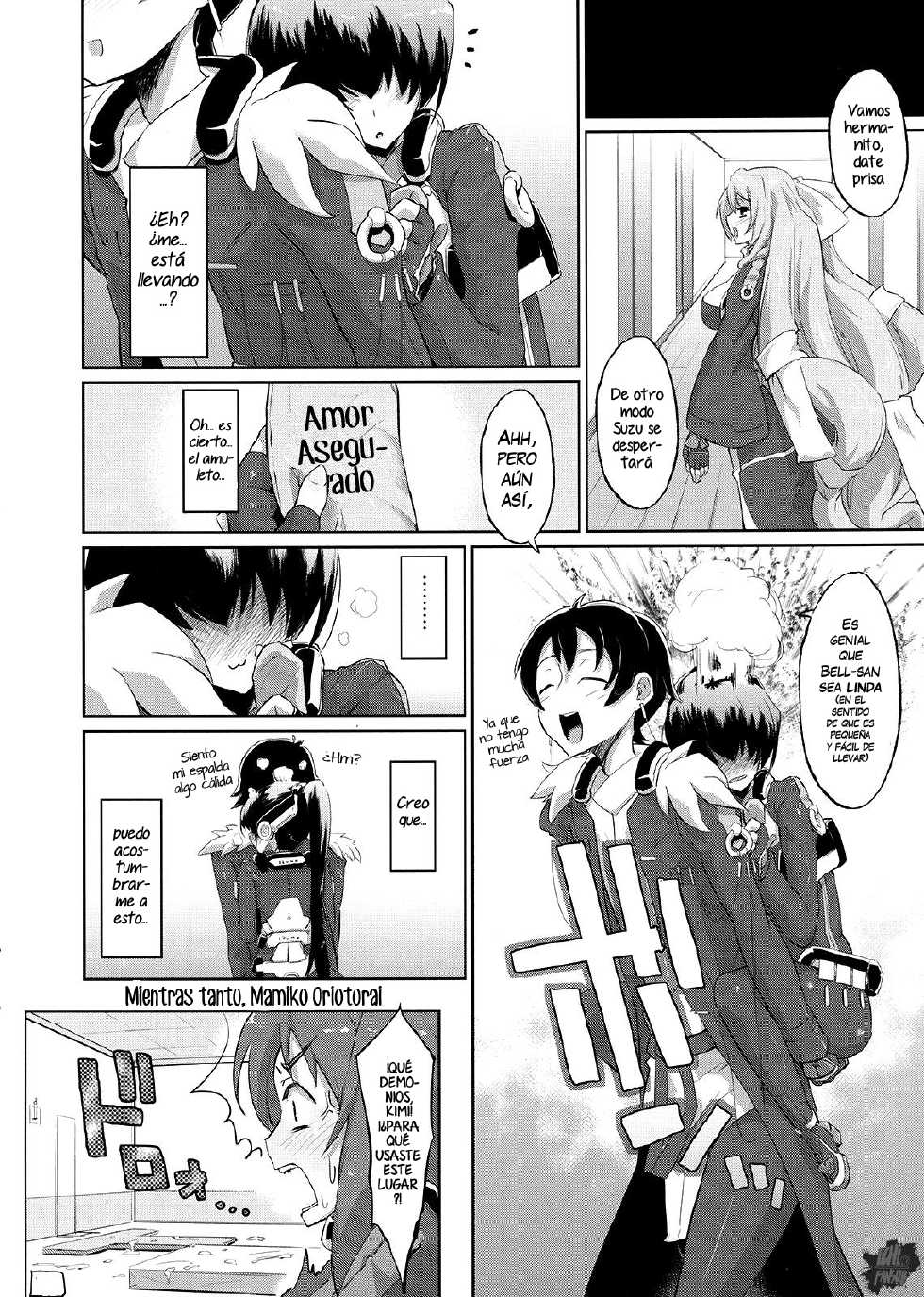 (C81) [Morimiyakan (Morimiya Masayuki)] Suzu to Gutei to Baka Ane to | Suzu, un Hermano Menor Idiota y una Hermana Mayor (Kyoukai Senjou no Horizon) [Spanish] [InF] - Page 19