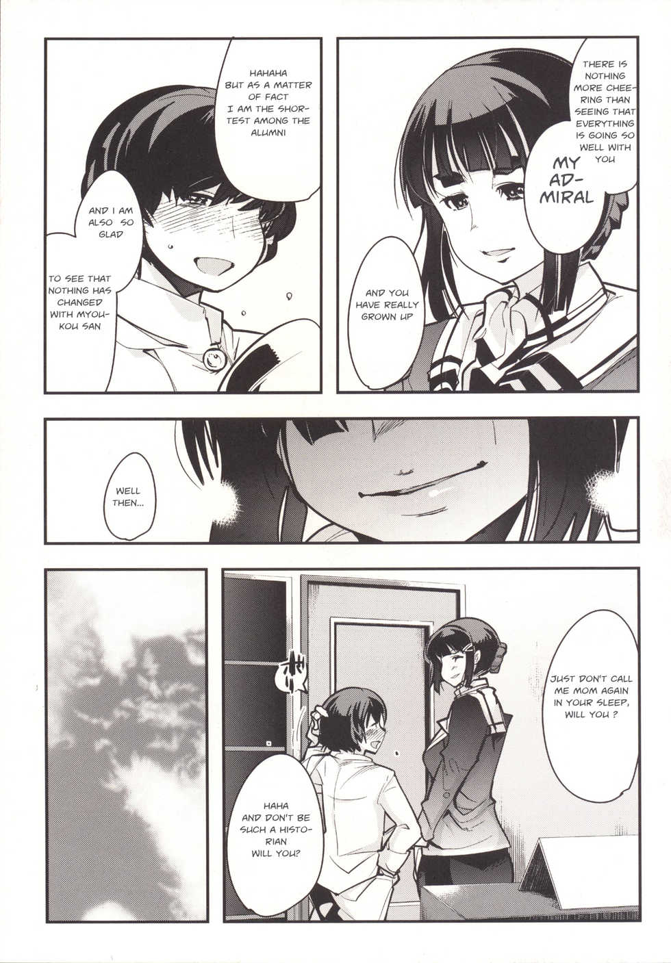 [Bronco Hitoritabi (Uchi-Uchi Keyaki)] Ishin Denshin Myoukou-san no Koibito | From Heart to Heart - Myoukou san's Love (Kantai Collection -KanColle-) [English] [Bigbigfool] [Digital] [Incomplete] - Page 12