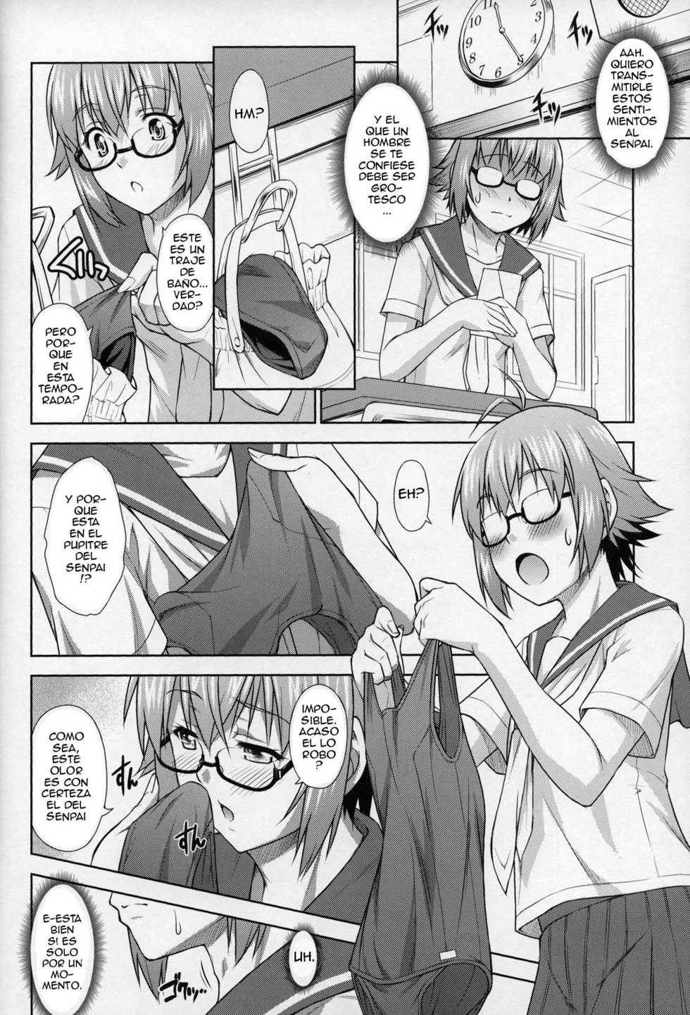 (C87) [Nanairo Koubou (Martan)] Saginomiya Senpai no Himitsu Chijou [Spanish] {ElMoeDela8} - Page 7