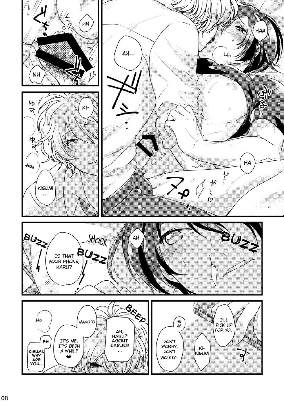 [Sakurabobu (Machio)] Please Kiss Me (Free!) [English] [Holy Mackerel] [Digital] - Page 8