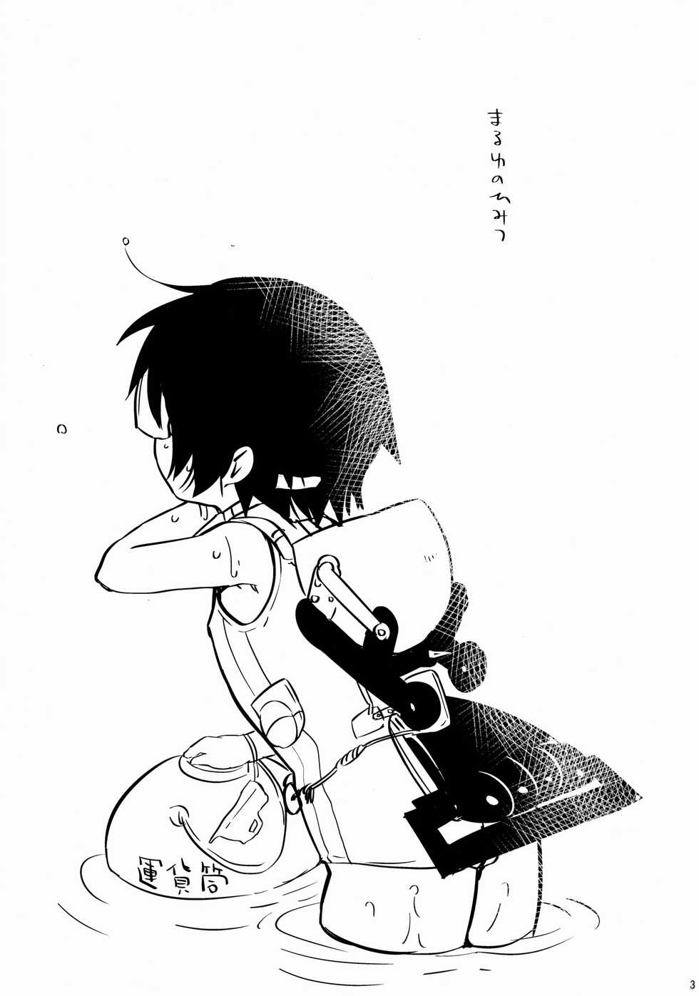 (C88) [Hirusuta (Taira Kosaka)] Maruyu no Himitsu (Kantai Collection -KanColle-) - Page 2