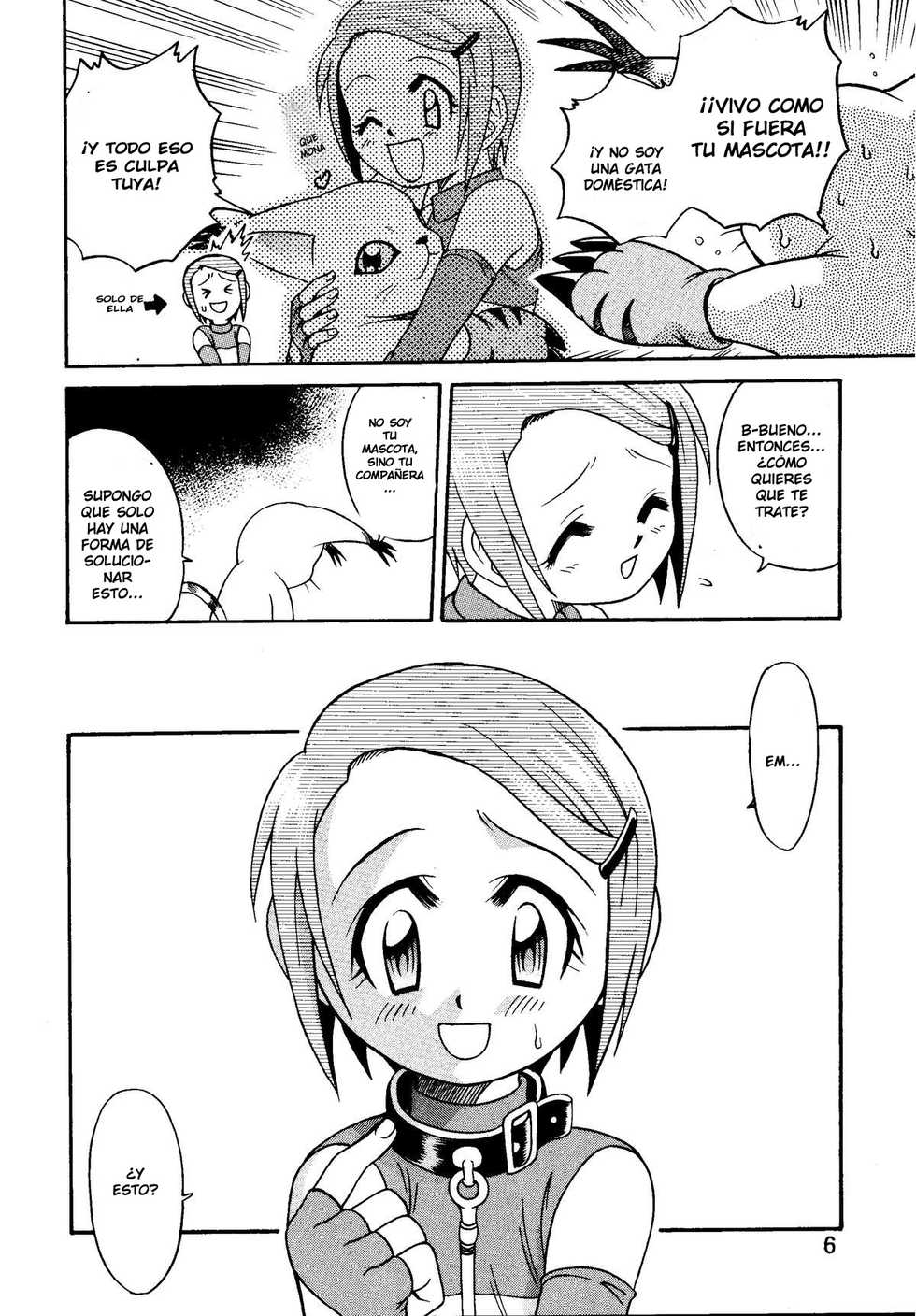 [Studio Tar (Kyouichirou, Shamon)] Yagami-san Uchi no, Katei no Jijou. (Digimon Adventure) [Spanish] [LKNOFansub] [Digital] - Page 6