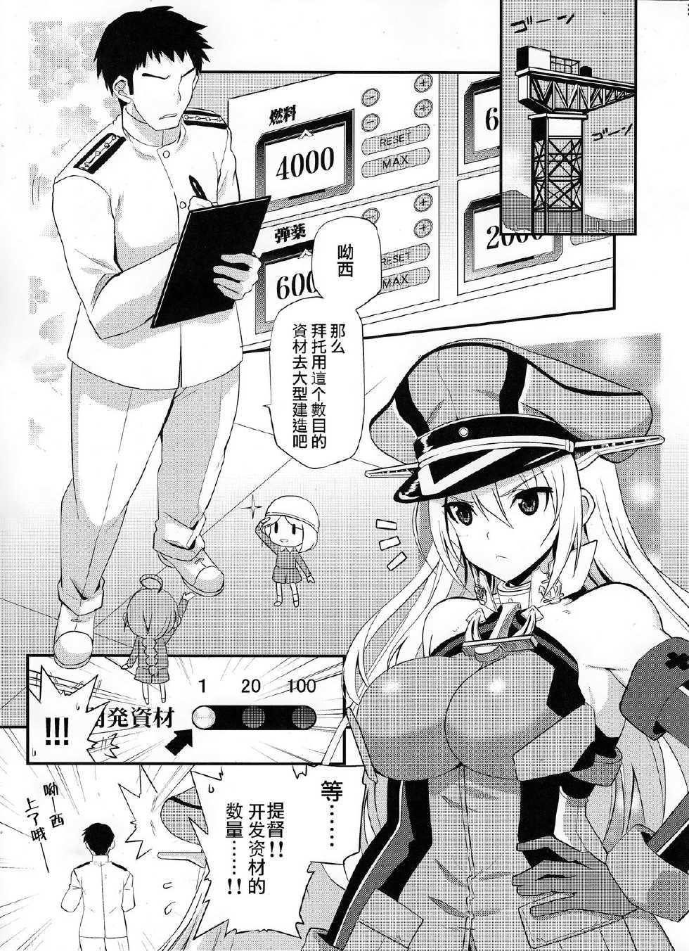 (C87) [INFINITY DRIVE (Kyougoku Shin)] Makezugirai Fraulein (Kantai Collection -KanColle-) [Chinese] [無毒漢化組] - Page 6