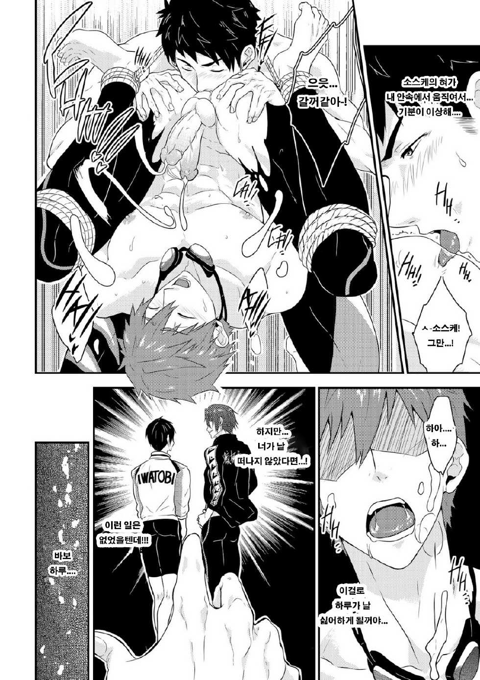 [Black Monkey (Mazjojo, Zamius)] Synchronize (Free!) [Korean] [포머] [Decensored] - Page 15