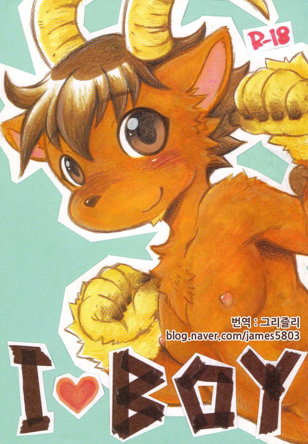 (C80) [KPTM'S (Kurotsuki Kyouto)] I Love BOY [Korean] [그리즐리] - Page 1