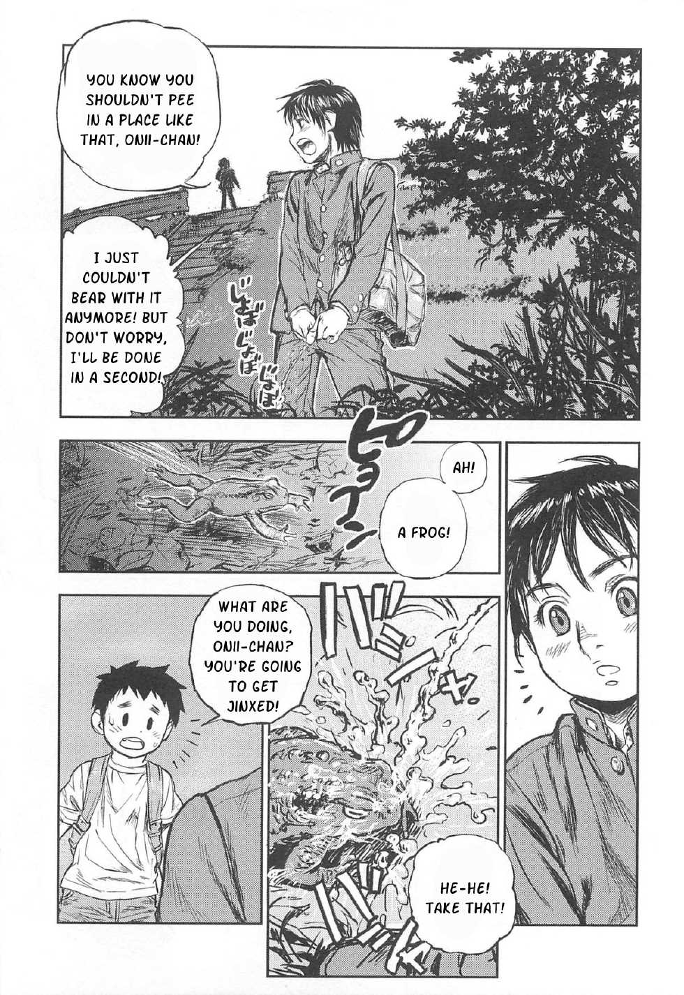 [Ohba Yohkyoh] Kaeru no Tsura ni.... | in the face of a frog... (Nyotaika! Paradise 03) [English] - Page 1
