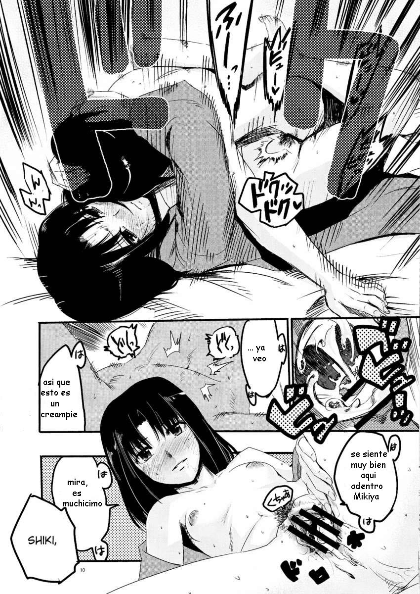 (CT15) [Takesato (Takenoko Seijin)] Furimawasareru Hitotachi (Kara no Kyoukai) [Spanish] - Page 10