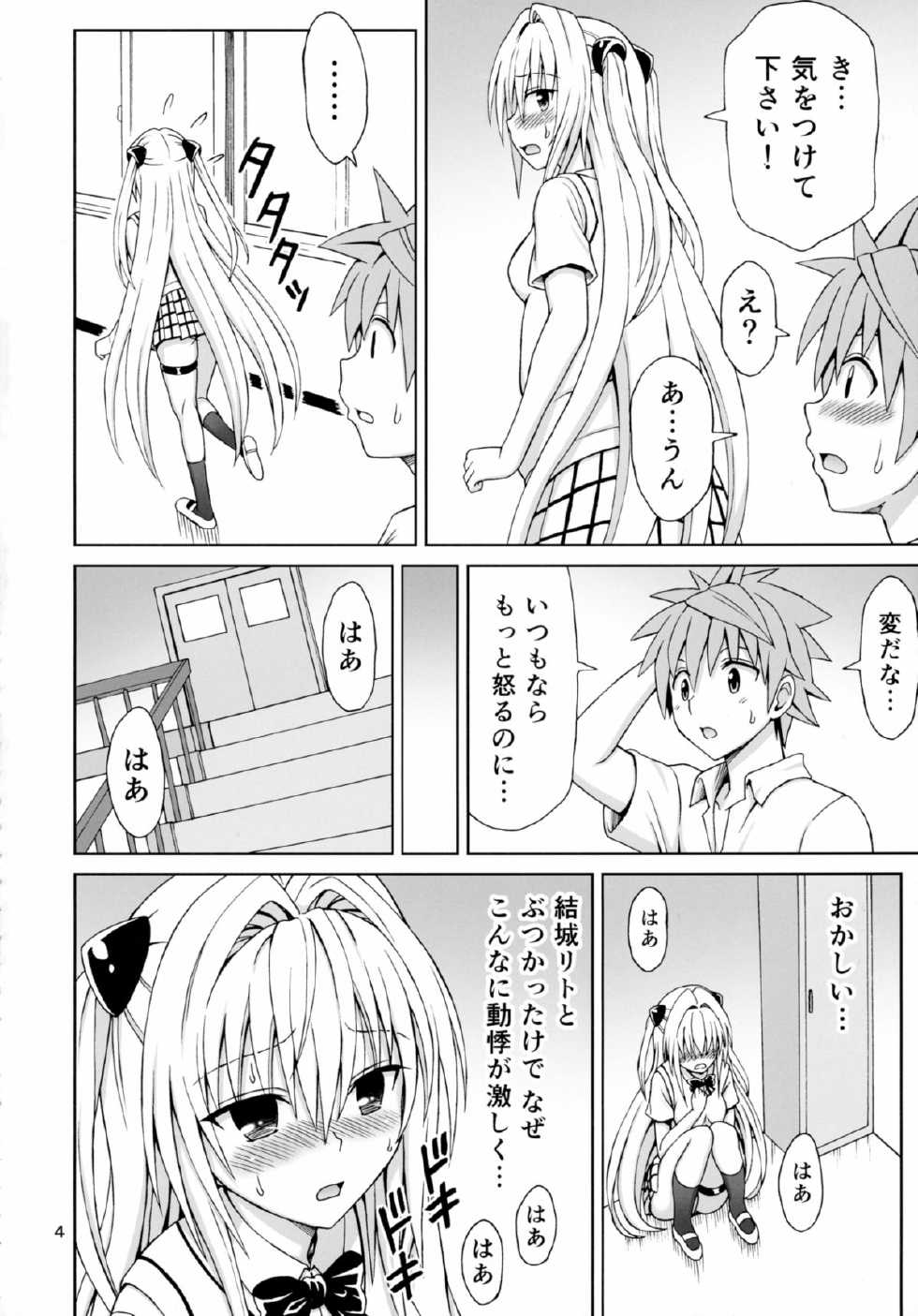 (C88) [Brain Dead (Eiji)] Yami no Naka (To LOVE-Ru Darkness) - Page 4