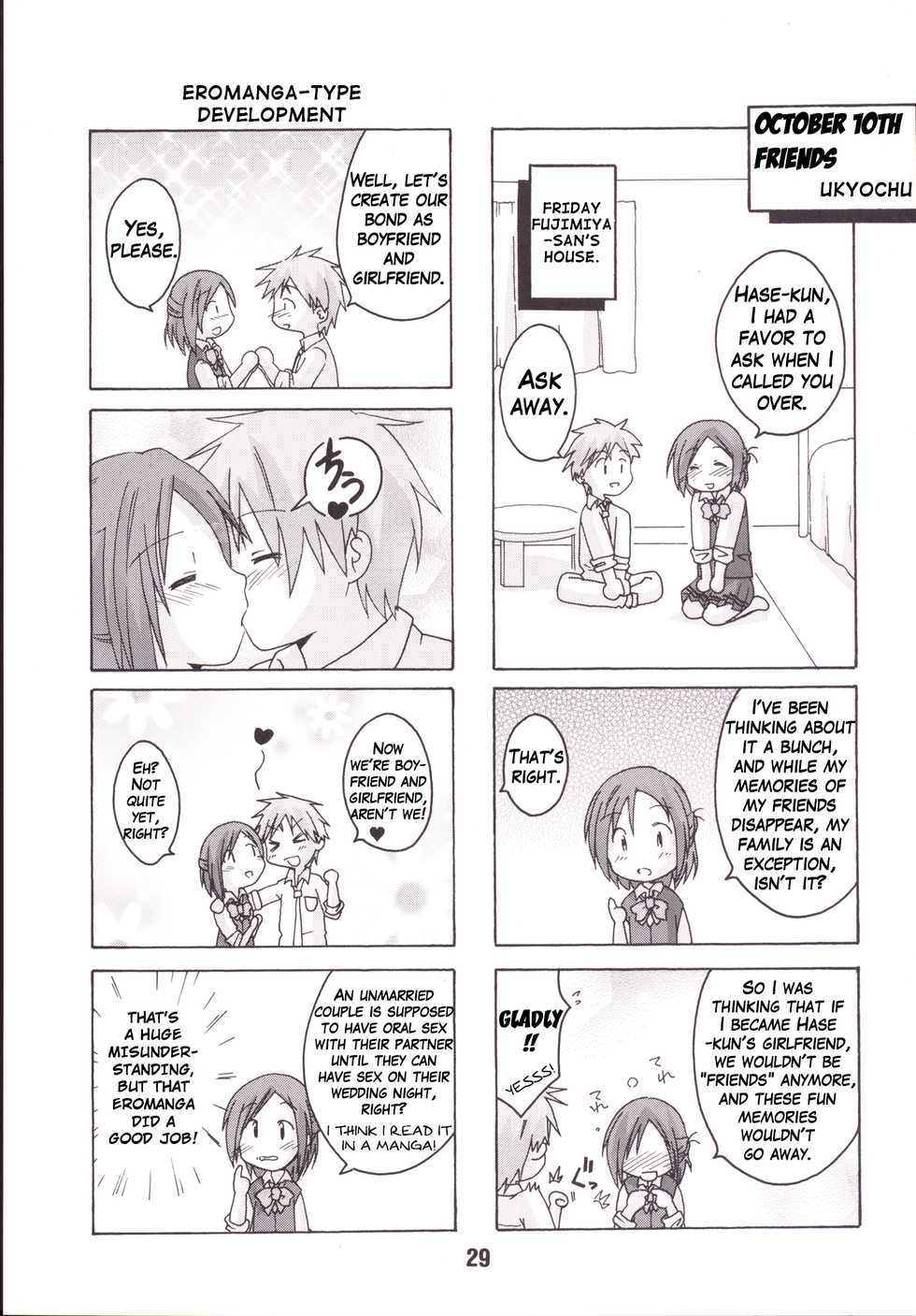 [Shinohara Heavy Industry (Haruna Mao, Ukyouchu, Musasiya Chogenbo)] Isshuukan Friex. - ONE WEEK FRIEX. (One Week Friends) [English] {Hennojin} [Digital] - Page 28