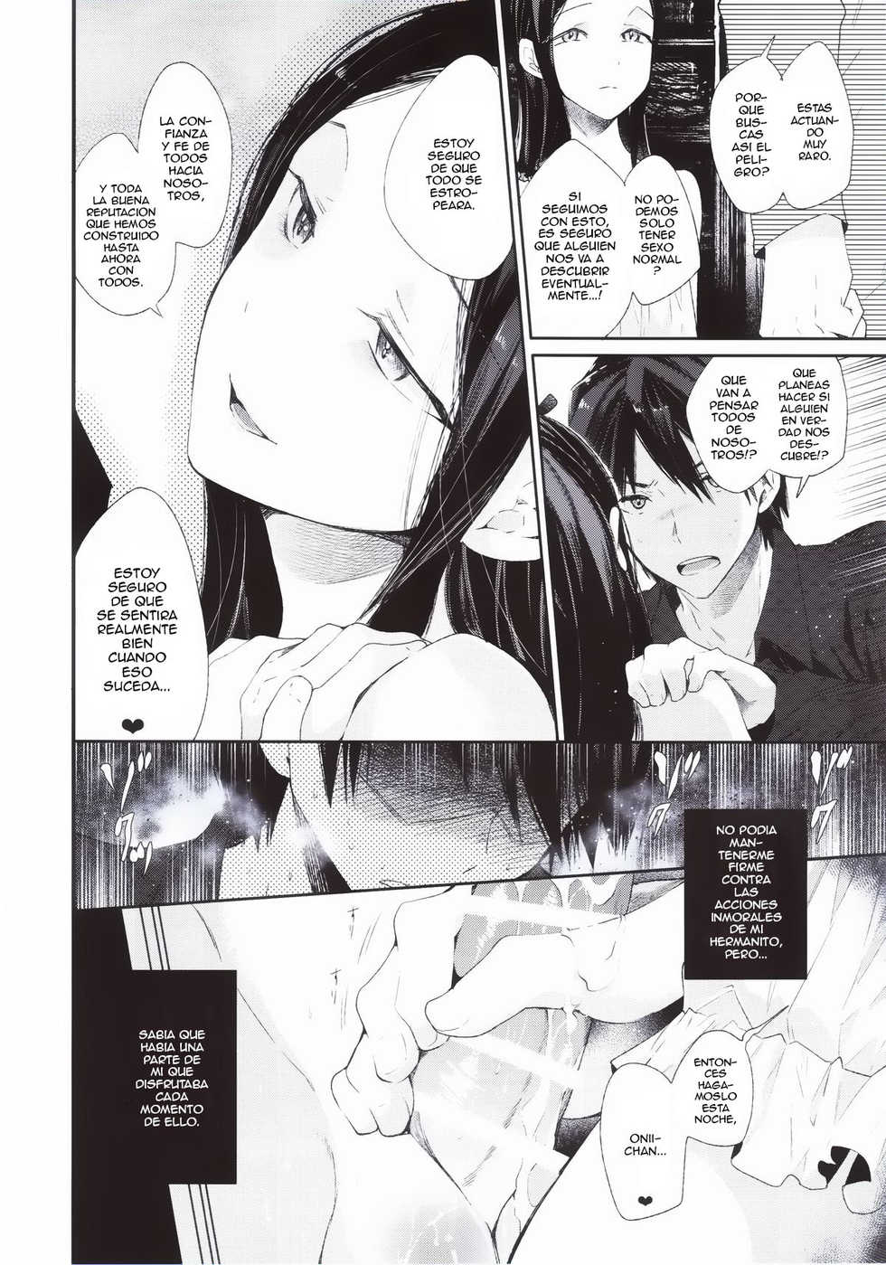 (Futaket 10.5) [Sakusaku Kangen Noushuku (Matashita Kintama)] Haitoku Josou Otouto no Inran Jojishi - Jikka Hen [Spanish] {ElMoeDela8} - Page 9