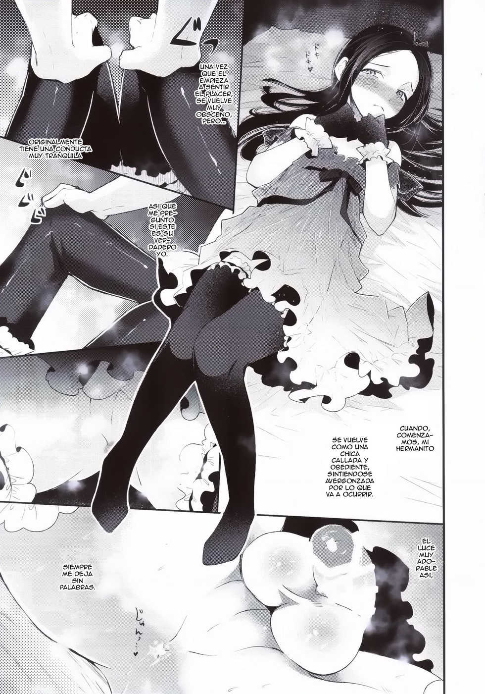 (Futaket 10.5) [Sakusaku Kangen Noushuku (Matashita Kintama)] Haitoku Josou Otouto no Inran Jojishi - Jikka Hen [Spanish] {ElMoeDela8} - Page 14