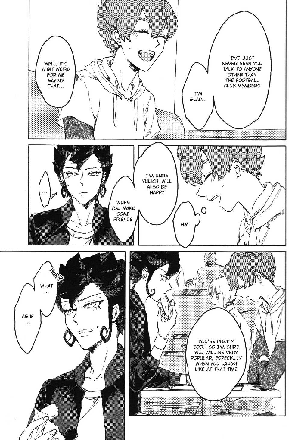 (Seishun Cup 8) [HYSTERIC SPIDER (Io)] Anata no Kawaii Hito ni Naritai (Inazuma Eleven GO) [English] [ebil_trio] - Page 13