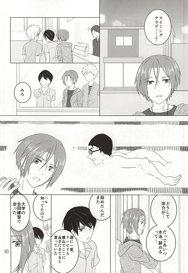 (SUPER24) [Magic Pillow (Amekura Myo)] Sunao ni Narenakute (Free!) - Page 18