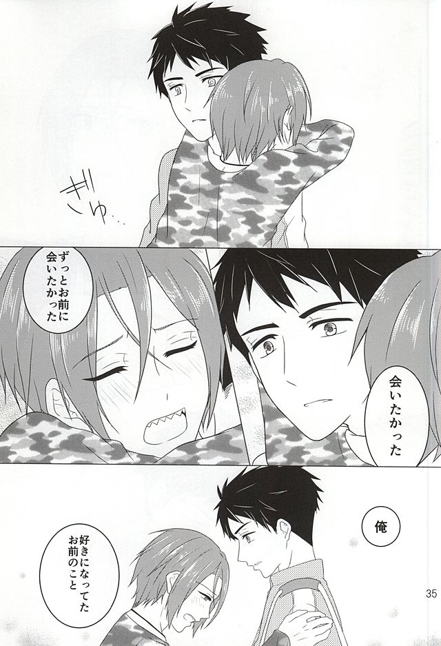 (SUPER24) [Magic Pillow (Amekura Myo)] Sunao ni Narenakute (Free!) - Page 20