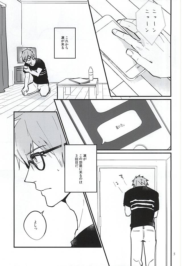 (C88) [Phlodexy (Yamano)] Nido Aru Koto wa 3-do Aru (Free!) - Page 3