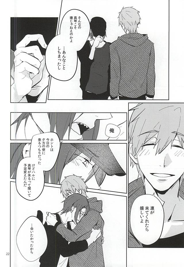 (C88) [Phlodexy (Yamano)] Nido Aru Koto wa 3-do Aru (Free!) - Page 20