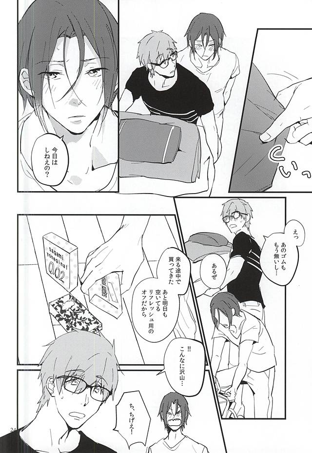 (C88) [Phlodexy (Yamano)] Nido Aru Koto wa 3-do Aru (Free!) - Page 22