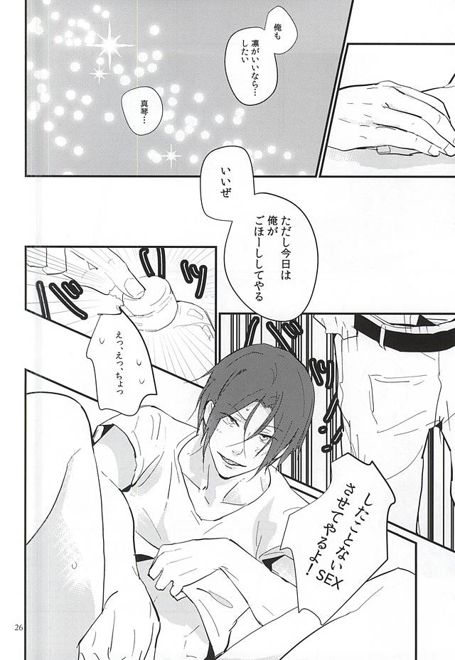 (C88) [Phlodexy (Yamano)] Nido Aru Koto wa 3-do Aru (Free!) - Page 24