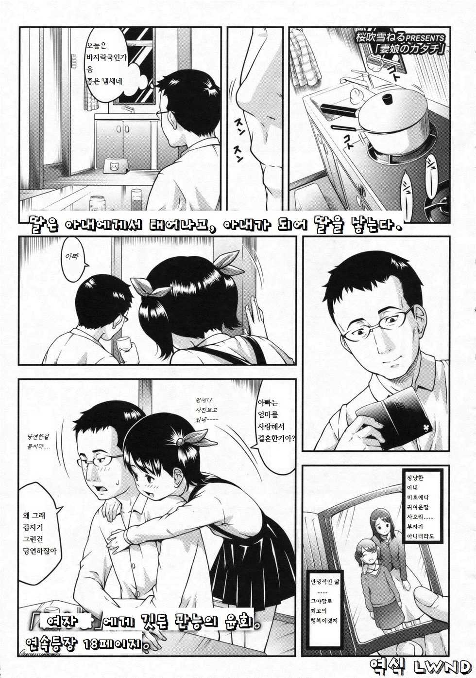 [Sakurafubuki Nel] Onna no Katachi | A Woman's Form (COMIC LO 2009-11) [Korean] [LWND] - Page 1