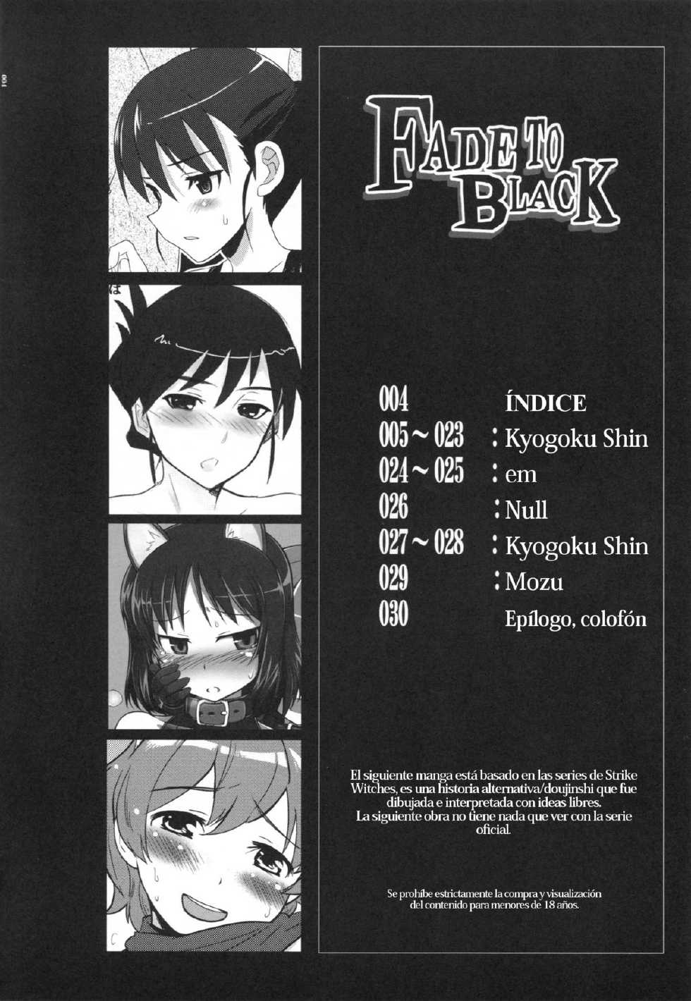 [INFINITY DRIVE (Kyougoku Shin)] FADE TO BLACK (Strike Witches) [Spanish] [PHF] - Page 3