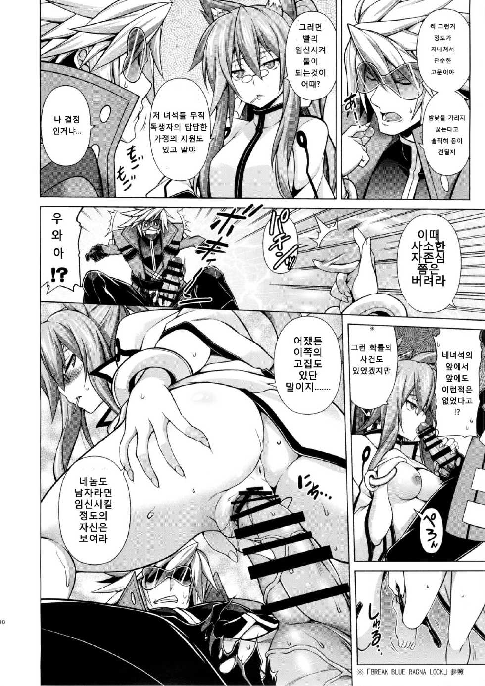 (C87) [STUDIO TIAMAT (TANABE)] BREAK BLUE X MARRIAGE (BLAZBLUE) [Korean] - Page 10