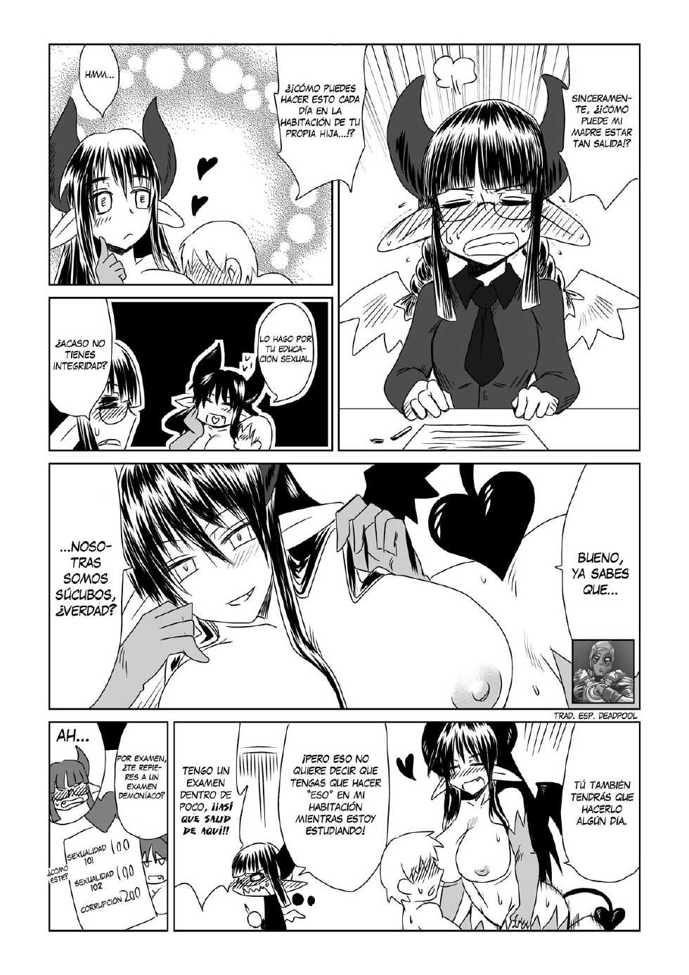 [Hroz] Shojo Succubus wa Hane ga Shiroi. | The Wings of a Virgin Succubus are White [Spanish] [Deadpool] - Page 4