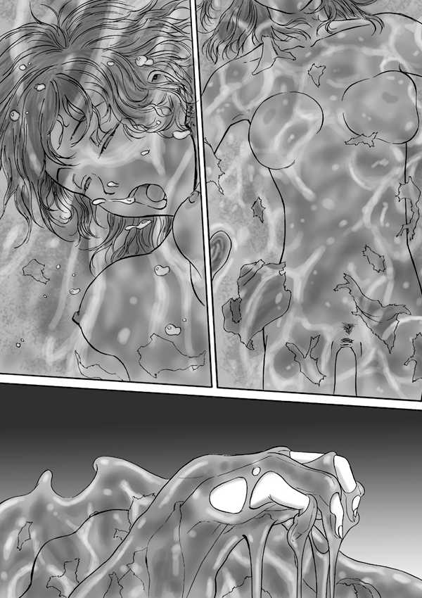 [Kasetsu Shirokuma Kakko Yoi (Yoikuma)] Slime-jou no Buttai ni Nomikomareru | Avalé par un corps de Slime [French] - Page 8