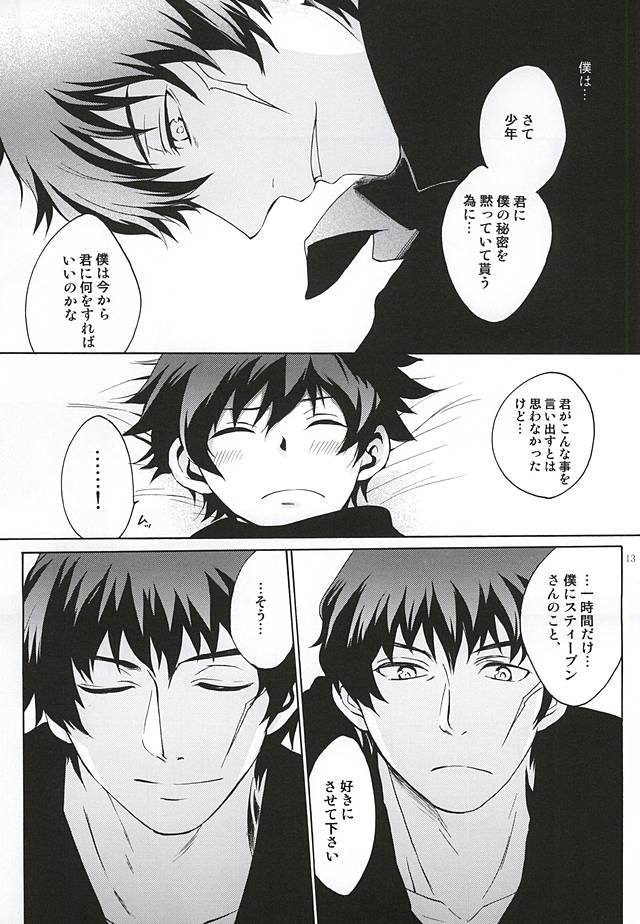 (BLOODYZONE) [Teionyakedo (Secco)] Shounen no Ijiwaru. (Kekkai Sensen) - Page 12