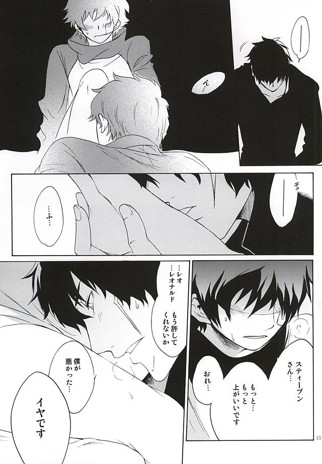 (BLOODYZONE) [Teionyakedo (Secco)] Shounen no Ijiwaru. (Kekkai Sensen) - Page 14