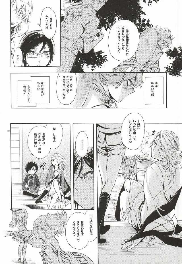 (HaruCC20) [Heavy syrup (Mitsuka)] Kuchibiru Yubisaki Sakurairo (Touken Ranbu) - Page 3