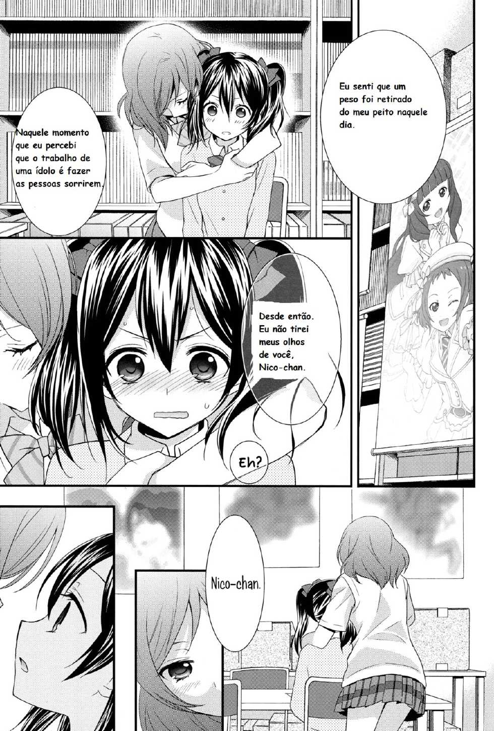 (Anata to Love Live! 3) [Sweet Pea, COCOA BREAK (Ooshima Tomo, Ooshima Towa)] NicoMaki! (Love Live!) [Portuguese-BR] - Page 10