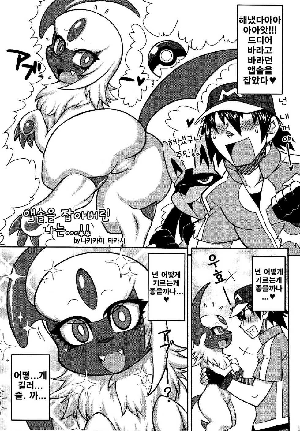 (Kansai! Kemoket 3) [Mizone Doubutsuen (Various)] Abuman Hitotsu Kudasai! (Pokémon) [Korean] [Team HumanTrash] - Page 18