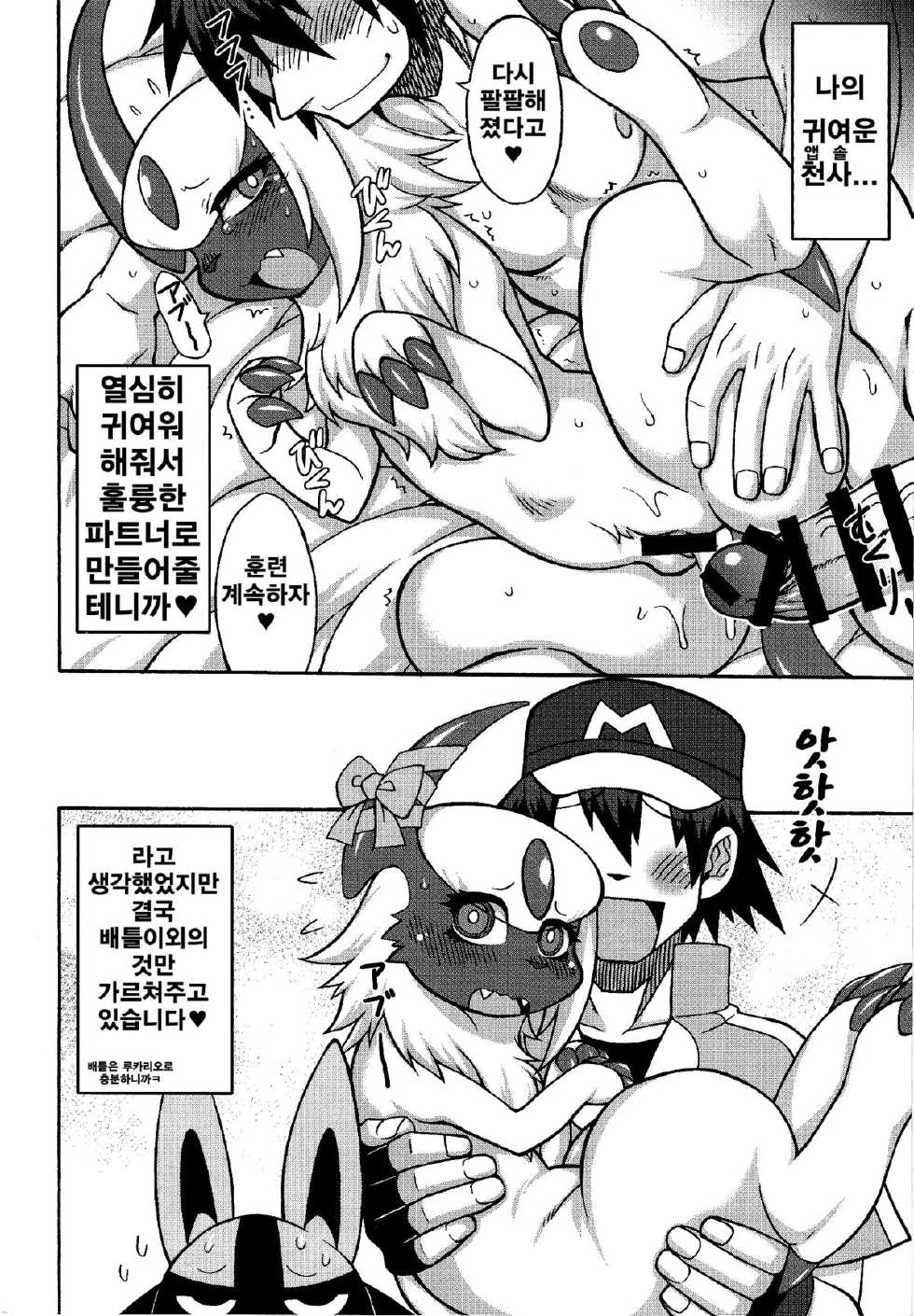 (Kansai! Kemoket 3) [Mizone Doubutsuen (Various)] Abuman Hitotsu Kudasai! (Pokémon) [Korean] [Team HumanTrash] - Page 21