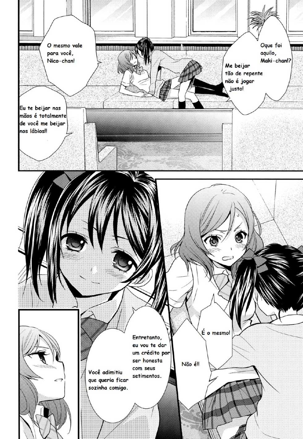 (C84) [Sweet Pea, COCOA BREAK (Ooshima Tomo, Ooshima Towa)] NicoMaki! 2 (Love Live!) [Portuguese-BR] - Page 9