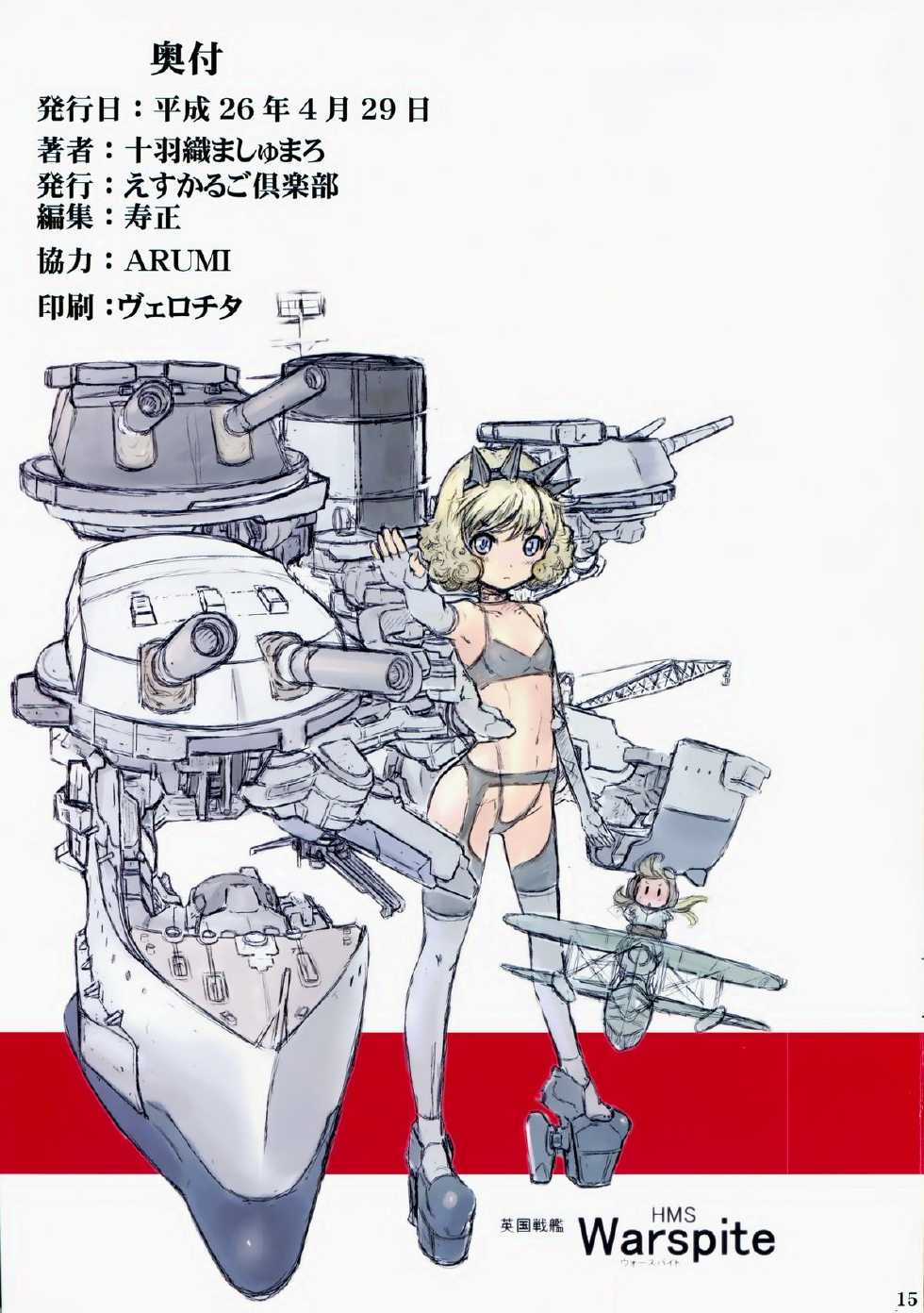 (COMIC1☆8) [Escargot Club (Juubaori Mashumaro)] Syo Kou Jyo (Kantai Collection -KanColle-) - Page 15