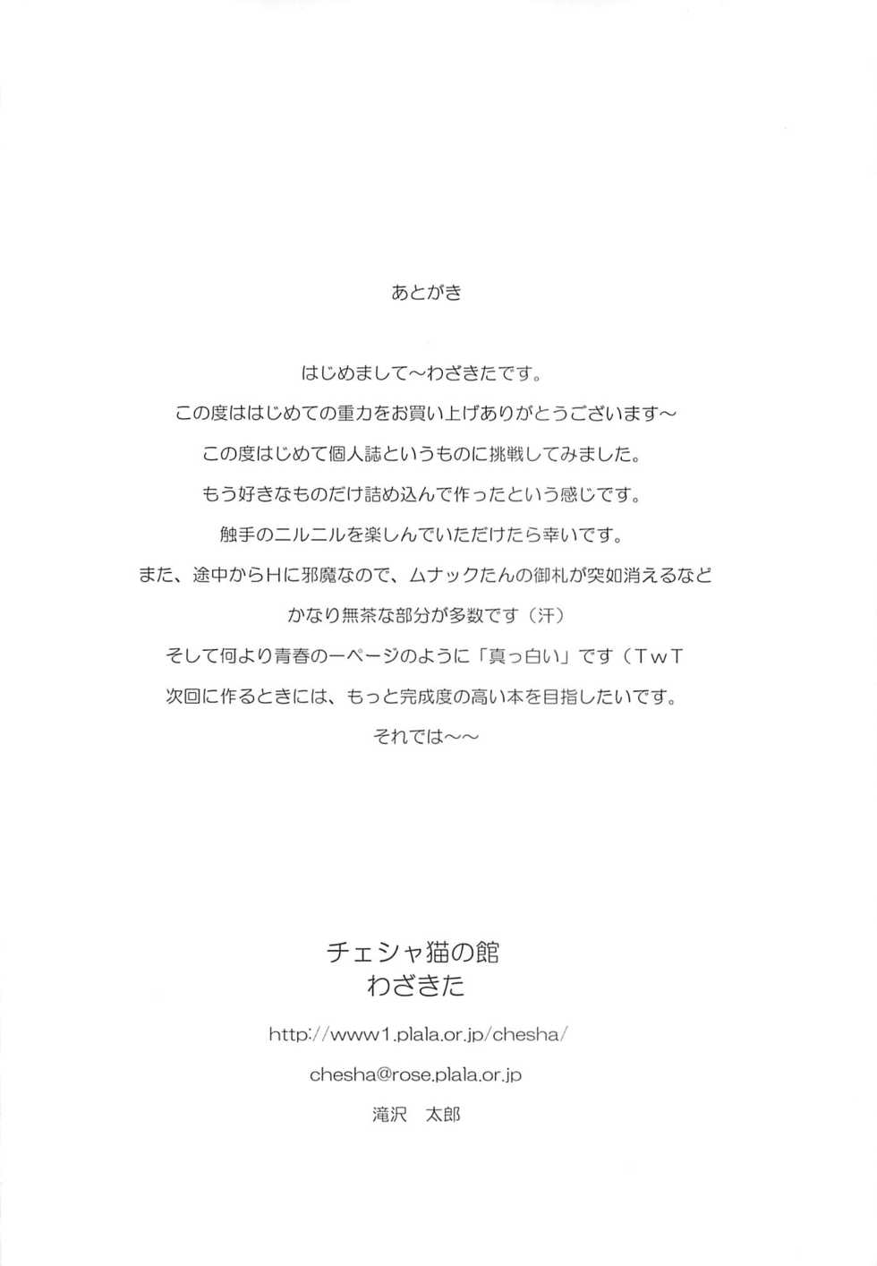 (ComiComi3) [Chesha Neko no Yakata (Wazakita)] Hajimete no Juuryoku (Hajimete no Orusubon, Ragnarok Online) - Page 18