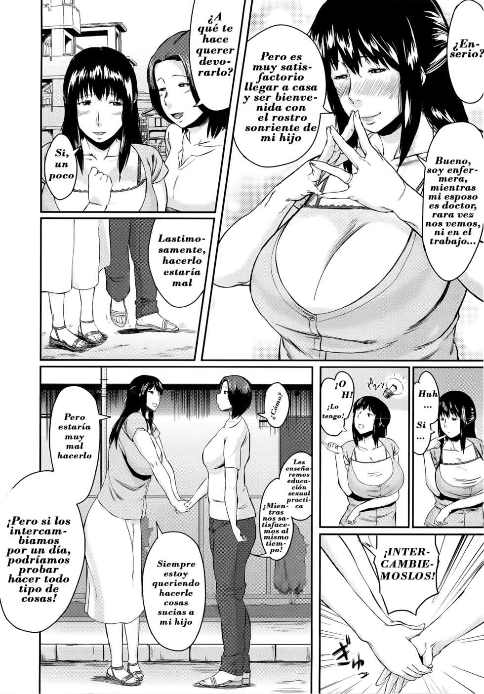 [Jitsuma] Koukan Musuko | Intercambio de Hijos Ch. 1-4 [Spanish] [XhTianX] [Decensored] - Page 16