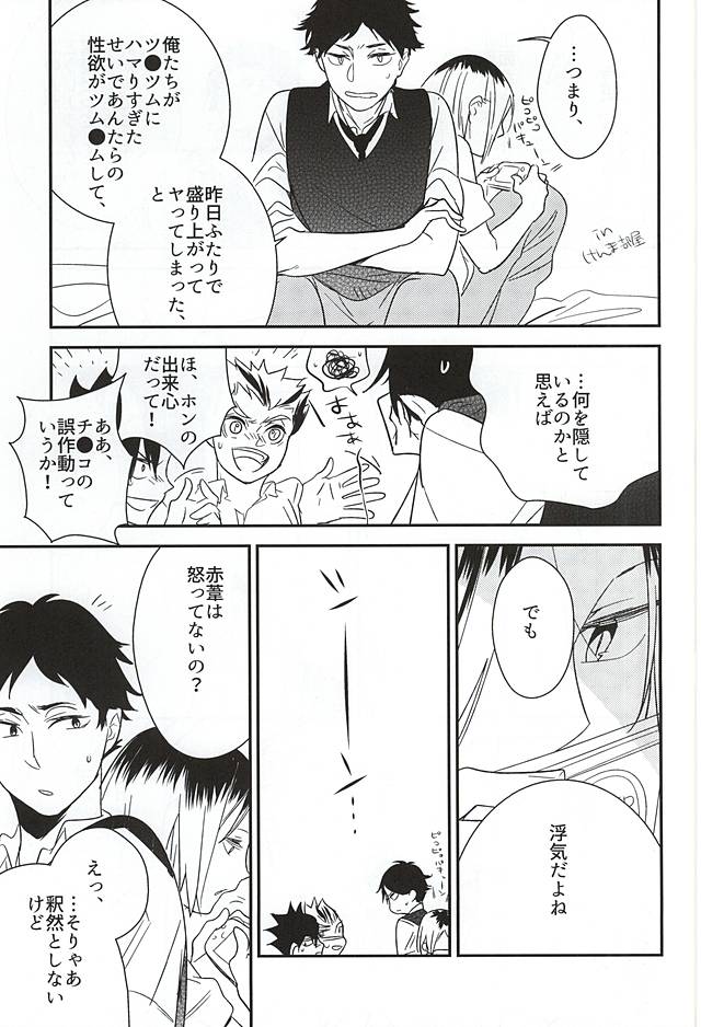 (C88) [Salome (Kemono)] Neko to Fukurou ga 4P Shita Kedo Nanika Shitsumon Aru? (Haikyuu!!) - Page 7