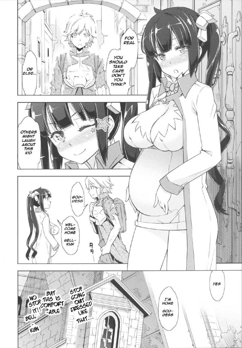 [SMUGGLER (Kazuwo Daisuke)] Kami-sama to Icha Love SEX suru no wa Machigatteiru Darou ka (Dungeon ni Deai o Motomeru no wa Machigatteiru Darou ka) [English] [o2chan] [Digital] - Page 24