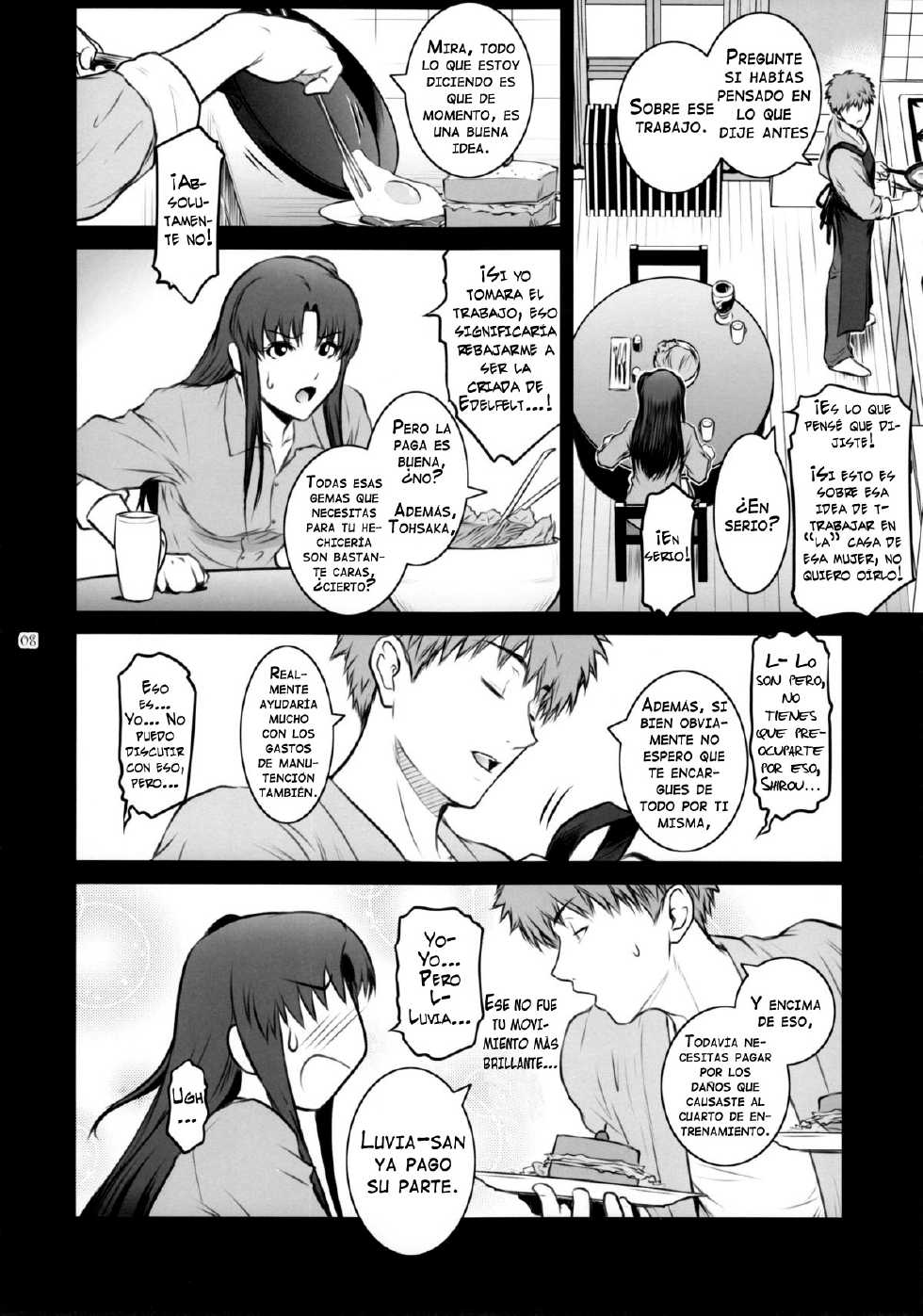 (C88) [Kokonokiya (Kokonoki Nao)] Unusual Bedtime Working | Inusual trabajo a la hora de acostarse (Fate/stay night) [Spanish] =Vile= - Page 8